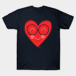 Handsome Geek Heart T-Shirt